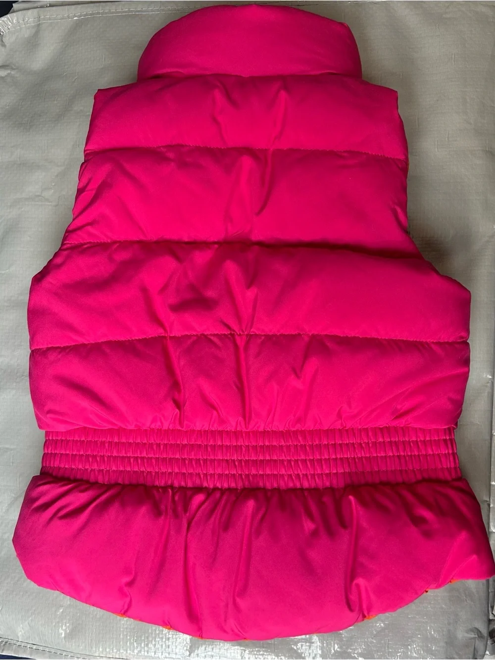 Polo Ralph Lauren Reversible Puffer Vest 2T Pink Orange Navy Gold zipper